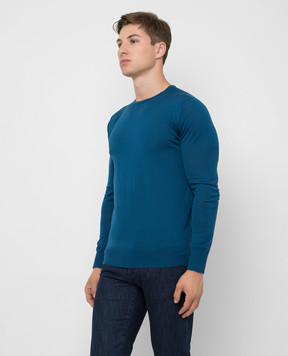 Loro Piana Бирюзовый джемпер из шерсти FAI1916