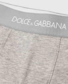 Dolce&Gabbana Дитячий набір сірих трусиків-боксерів з логотипом L4J701G7OCT