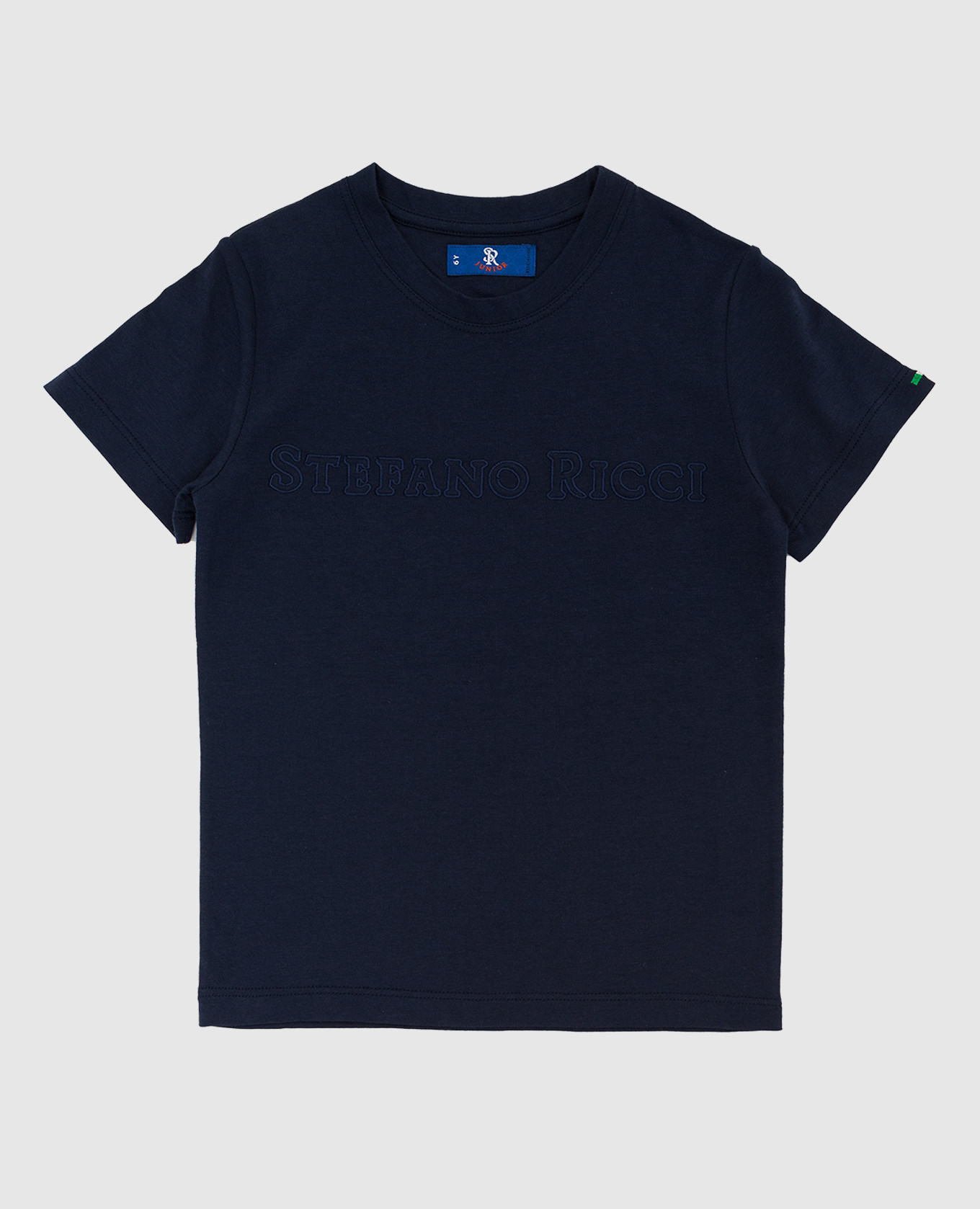 Children's dark blue T-shirt with logo