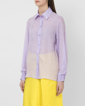 NINA RICCI Бузкова блуза з шовку 21PCTO015SE1351