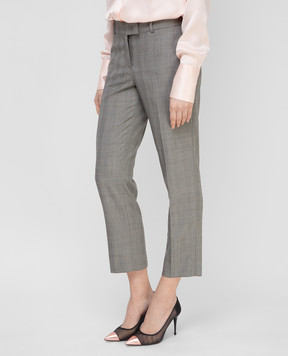 Ermanno Scervino Серые брюки из шерсти D346P700BCB