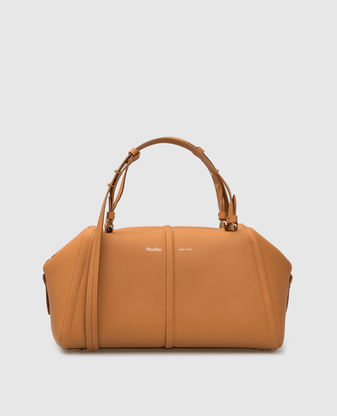 

Бежевая кожаная сумка Max Mara, Бежевый, Сумки