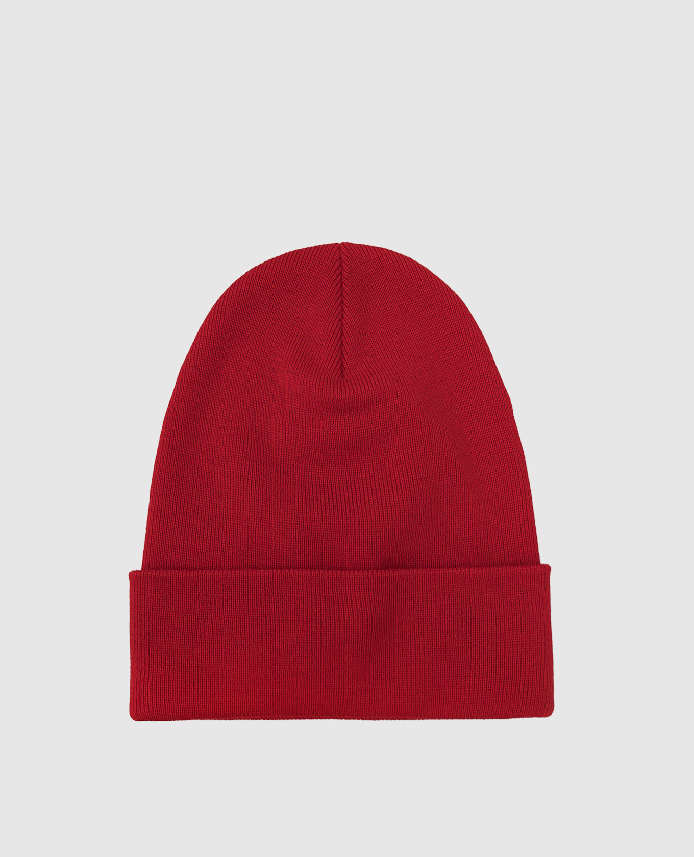 Moncler Grenoble Красная шапка из шерсти с эмблемой 3B1000009974 изображение 3