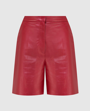Max Mara Красные кожаные шорты Lacuna LACUNA