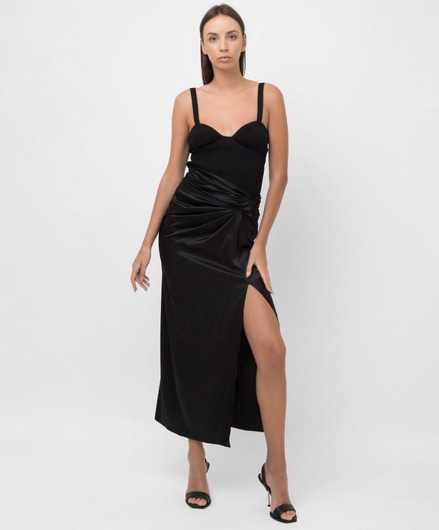 Magda Butrym Шелковая юбка с разрезом 193721 изображение 2