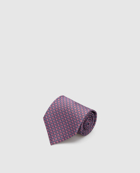 Stefano Ricci Темно-синий галстук из шелка CX35000