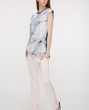 Vionnet Бежеві штани з шовку PAVAP15001T1129