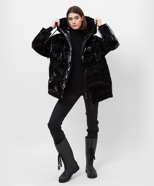 Off-White Черная пуховая куртка OWED002F21FAB001 изображение 2