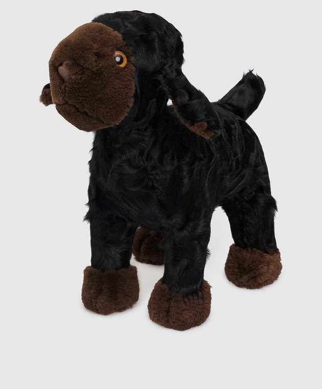 Real Furs House Дитяча чорна іграшка овечка MOD66GR зображення 2