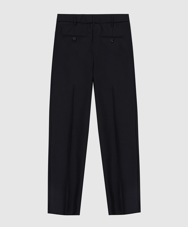 Stefano Ricci Children's dark blue trousers in wool and silk Y1T9000000WK003C image 2