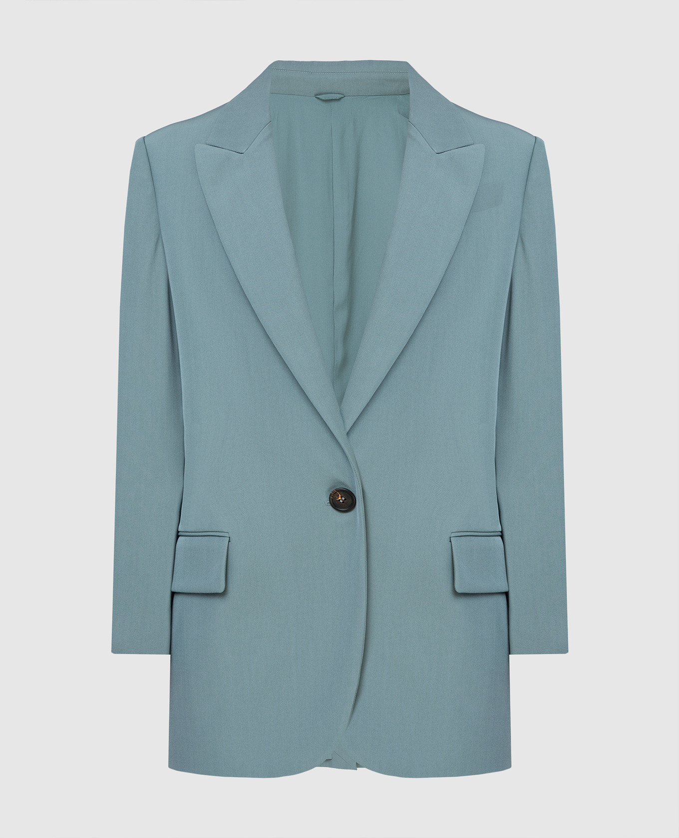 Turquoise wool jacket