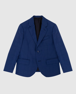 Stefano Ricci Детский синий пиджак из шерсти Y1RF371000HC4081