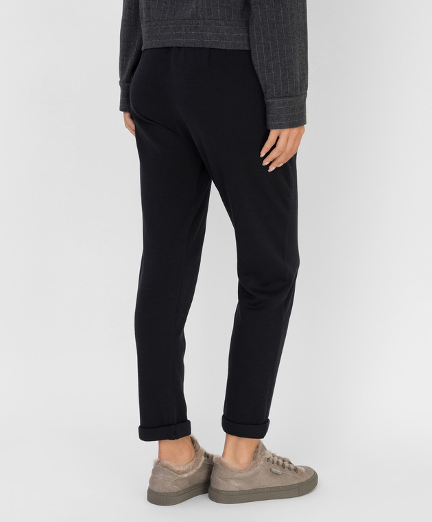 Brunello Cucinelli Темно-серые спортивные брюки с цепочками MD828SB899 изображение 4