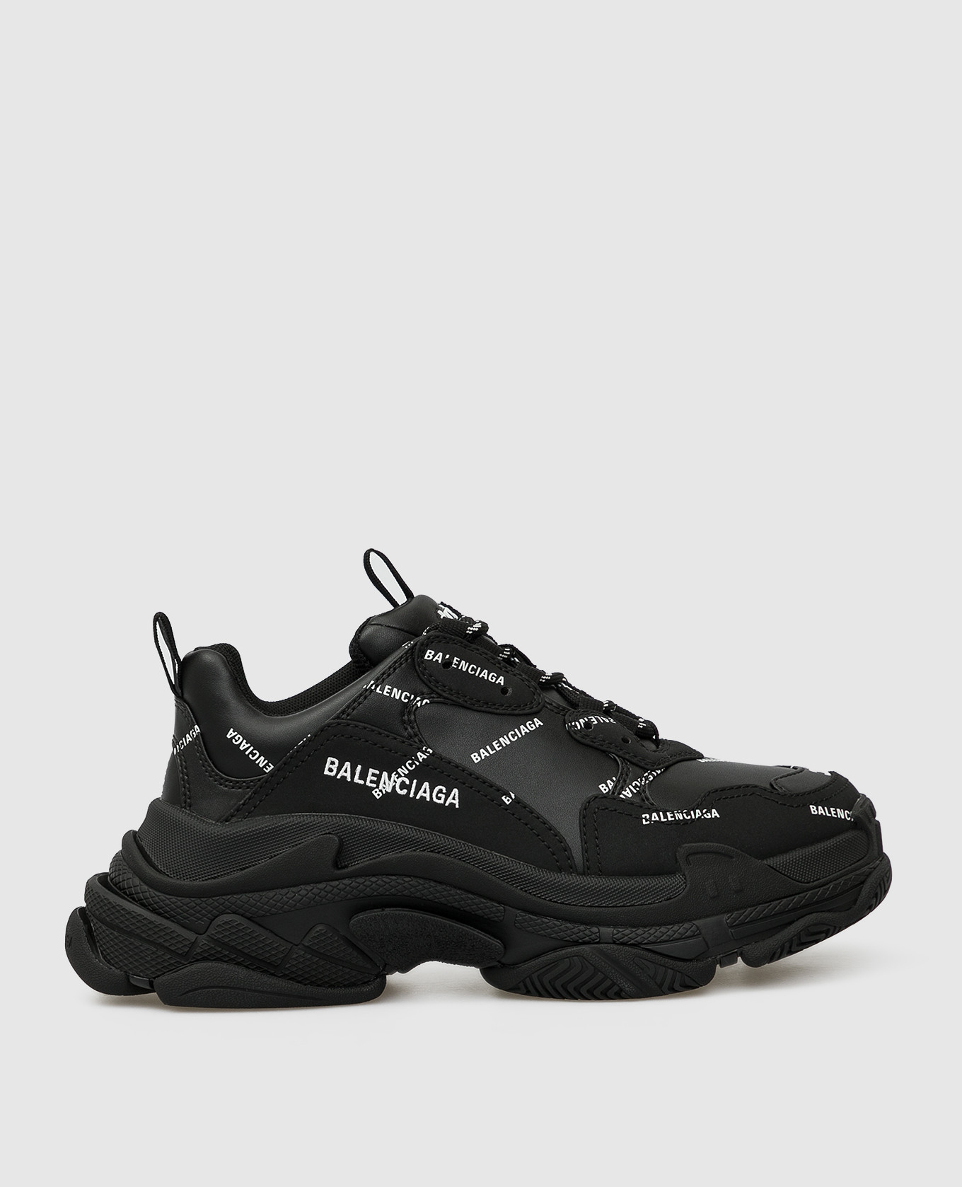 

Кроссовки "Triple S" с логотипом, Черный, Кроссовки