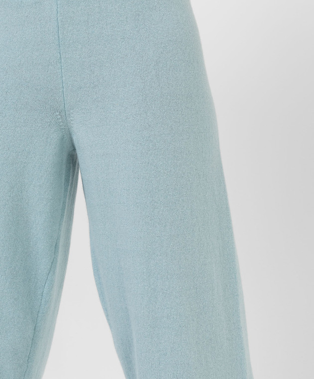 Babe Pay Pls Blue wool and cashmere joggers DFB034 image 5