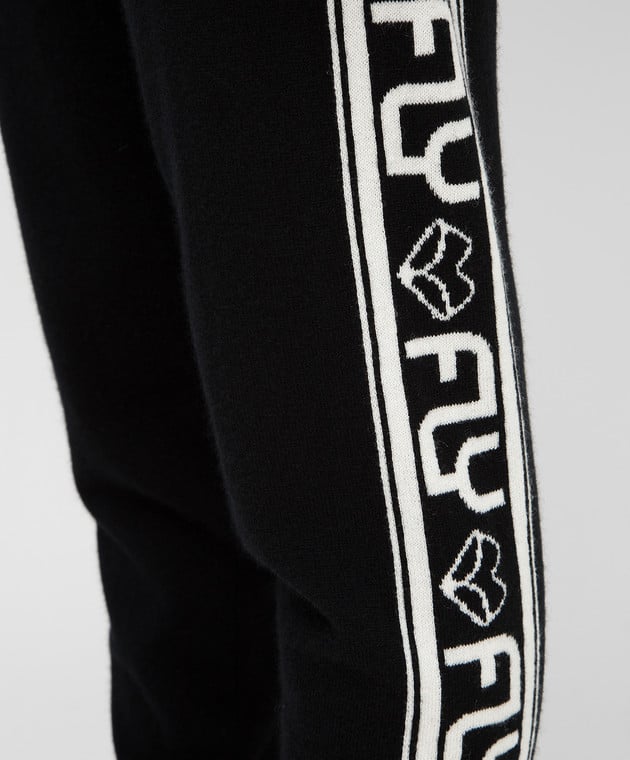 Florence Mode Черные брюки из кашемира F2036 изображение 5