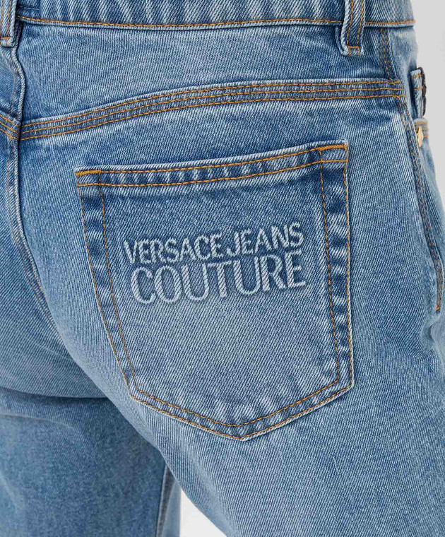 Versace Jeans Couture Джинсы-слим с логотипом 71HAB5SEDW00901M изображение 5