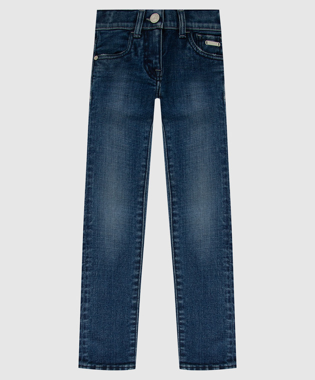Stefano Ricci Дитячі джинси з ефектом потертості Y2T8402010358C