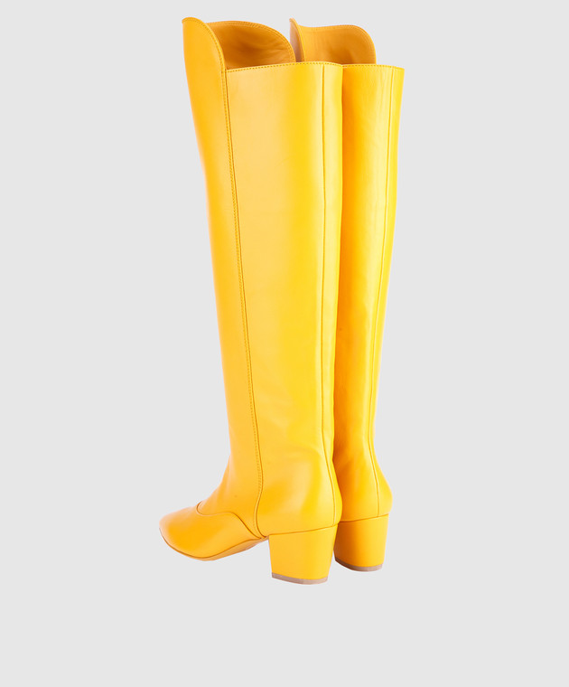Laurence Dacade Желтые кожаные сапоги SANDRINE изображение 3