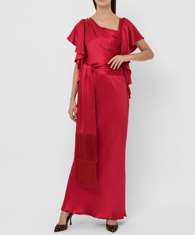 Dolce&Gabbana Червона сукня з шовку F6C8LTFU1NU зображення 2