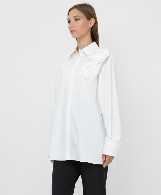 Valentino Рубашка Valentino Rose Blossom с объемными цветами WB3AB2K55A6 изображение 3