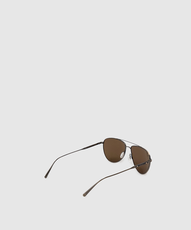 Brunello Cucinelli Бронзовые солнцезащитные очки-авиаторы Disoriano MOCDIS002 изображение 5