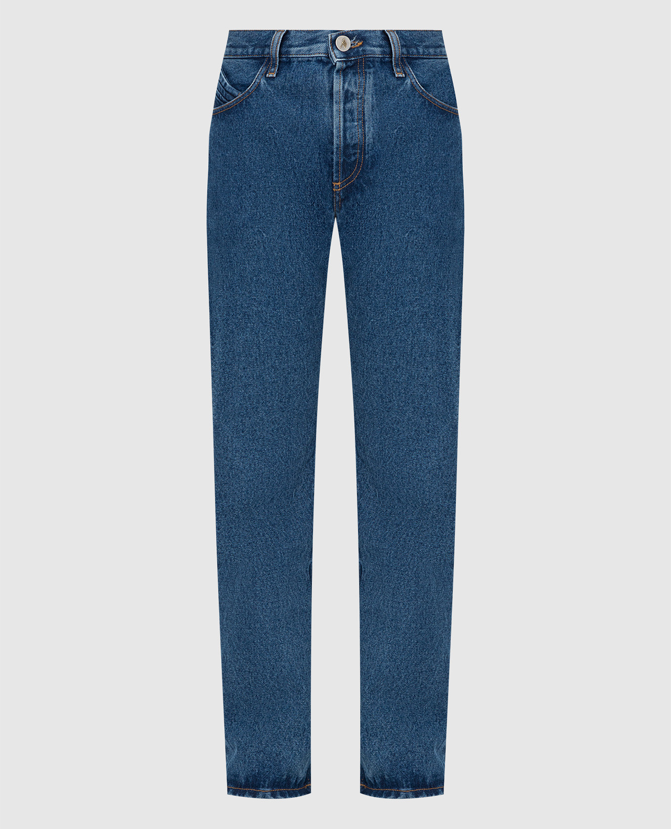 Синие джинсы-бойфренды