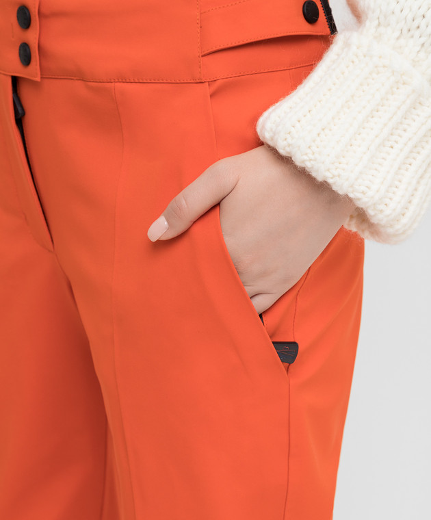 Moncler Grenoble Оранжевые лыжные брюки 164013553873 изображение 5