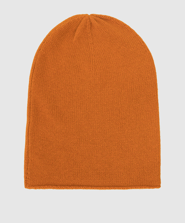 Allude Orange cashmere hat 21511246 image 3