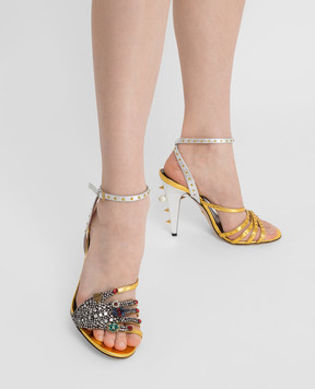 Gucci Босоножки с кристаллами 452770