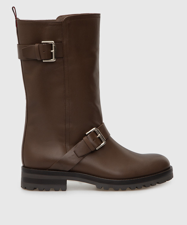 Max & Co Leather boots with straps WALKER