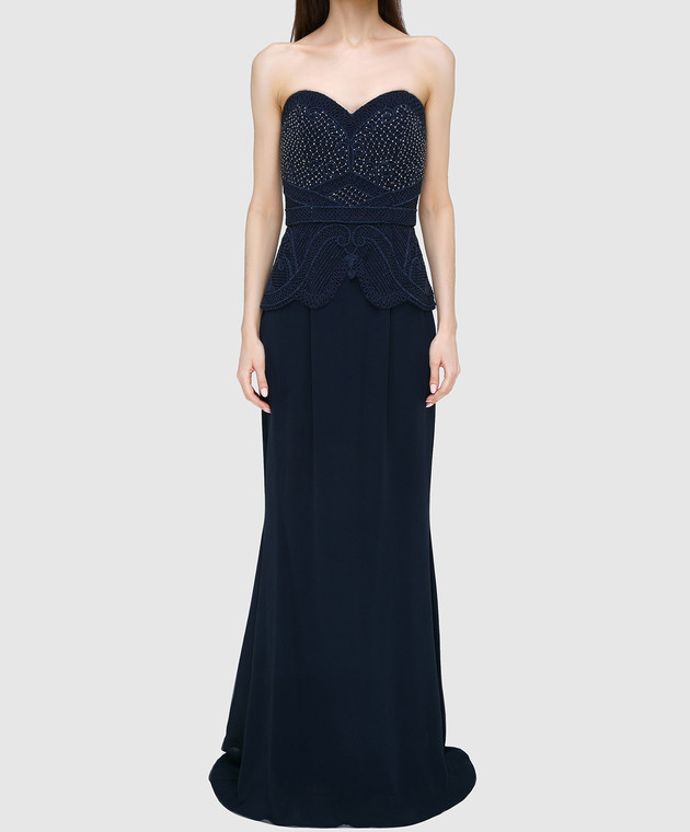 Rachel Gilbert Темно-синя сукня з шовку 60014 зображення 3