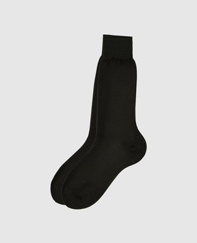 Stefano Ricci Темно-коричневі шкарпетки C009UN0006C009UN