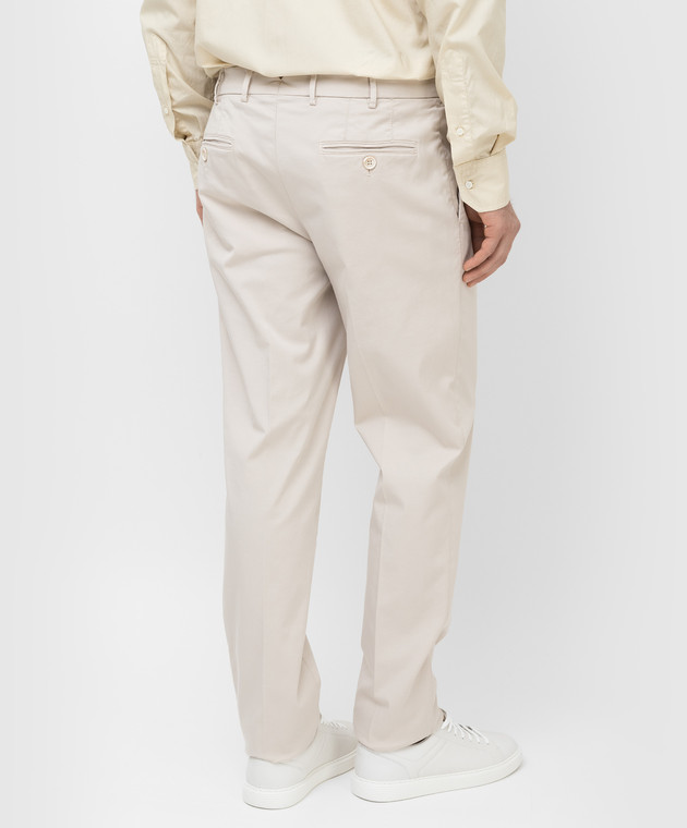 Brunello Cucinelli Светло-бежевые брюки M289LI1770 изображение 4