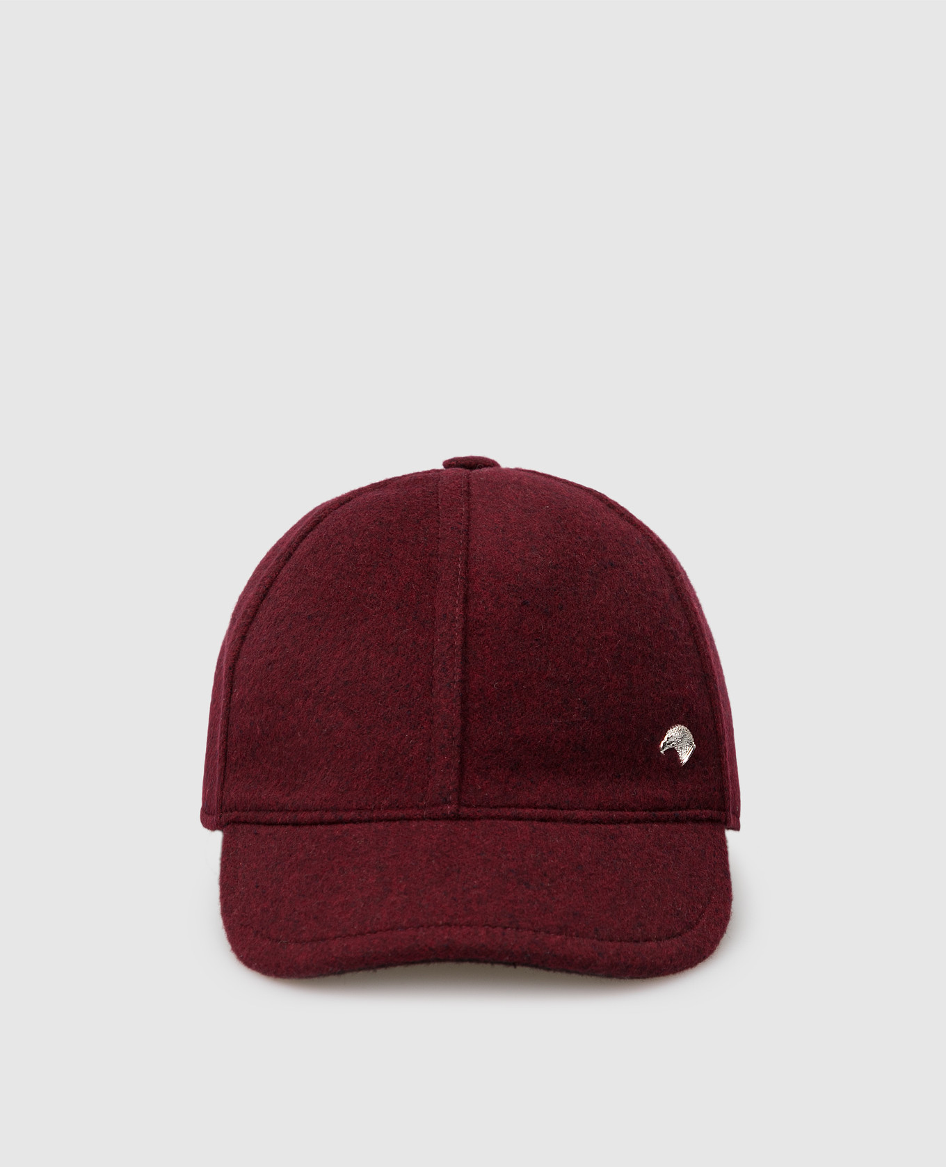 Children's burgundy cashmere cap