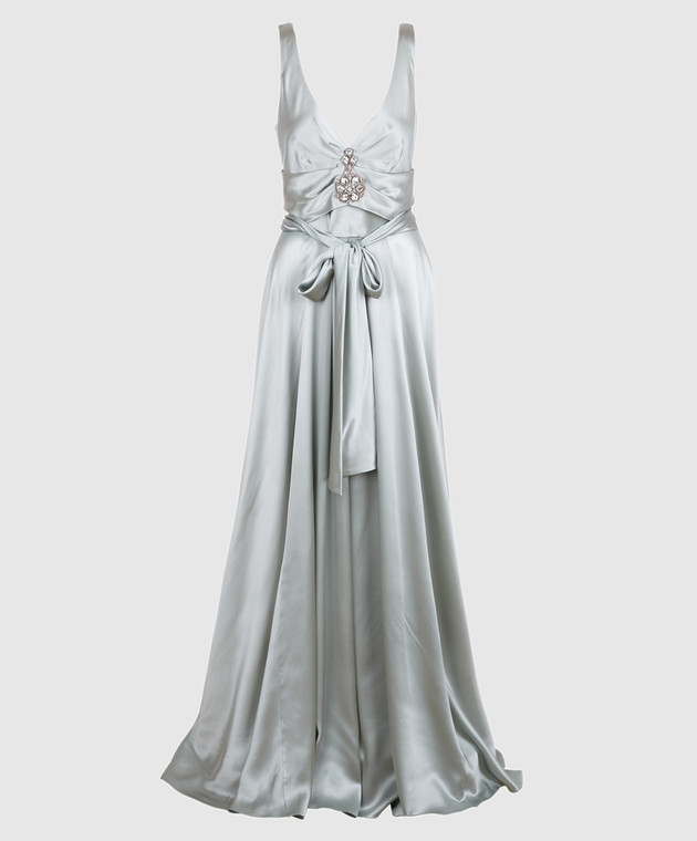 Collette Dinnigan Light gray silk dress 11115082