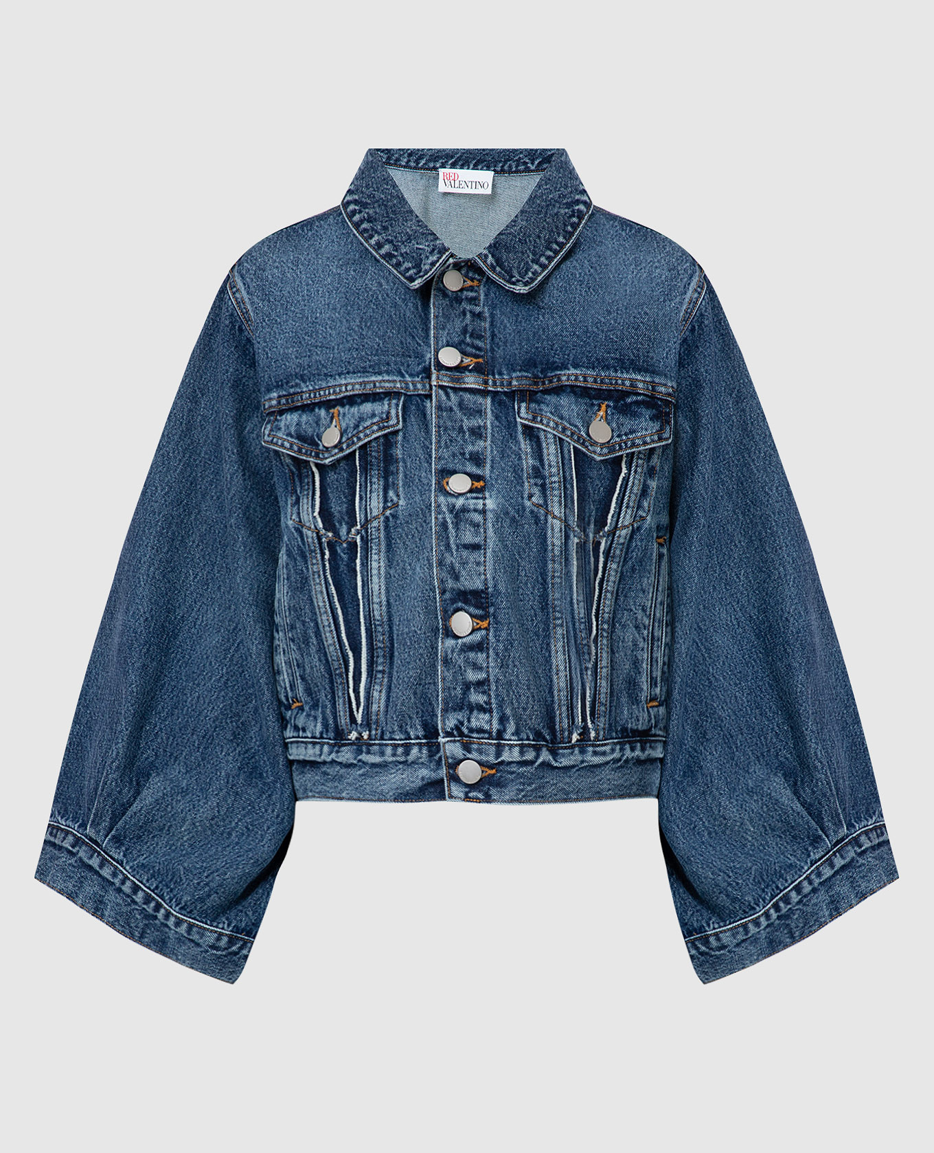 

Джинсовая куртка с объемными рукавами Red Valentino, Синий, Куртки