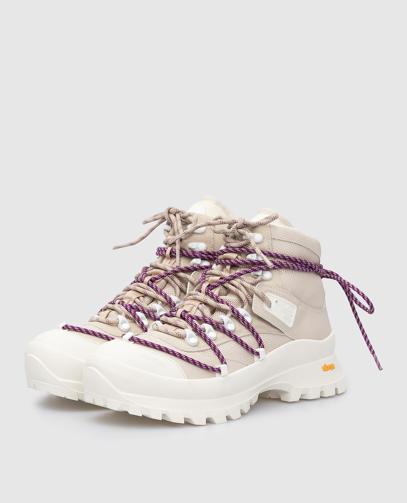 Moncler Светло-бежевые ботинки Glacier 4G7130002SWY изображение 3