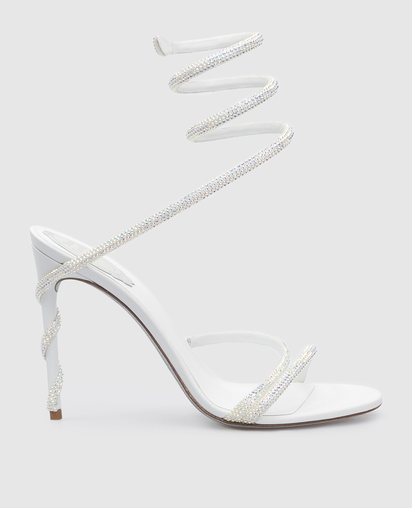 

Белые босоножки Margot в кристаллы, Белый, Босоножки