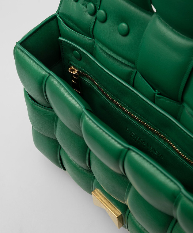 Bottega Veneta Зеленая кожаная сумка 
