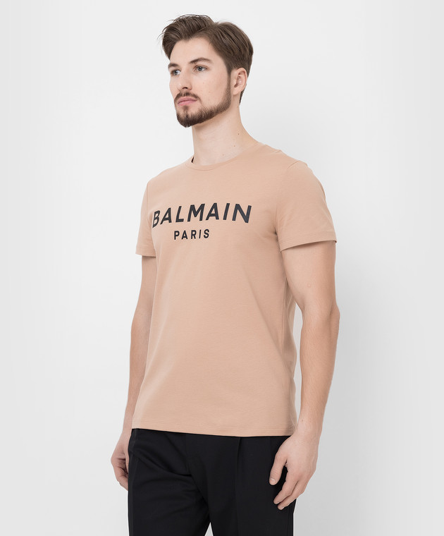 T-shirt Balmain Paris Logo Tee XH1EF000BB23-GAB | FLEXDOG