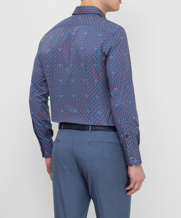 Billionaire Синяя рубашка MRP0776 изображение 4