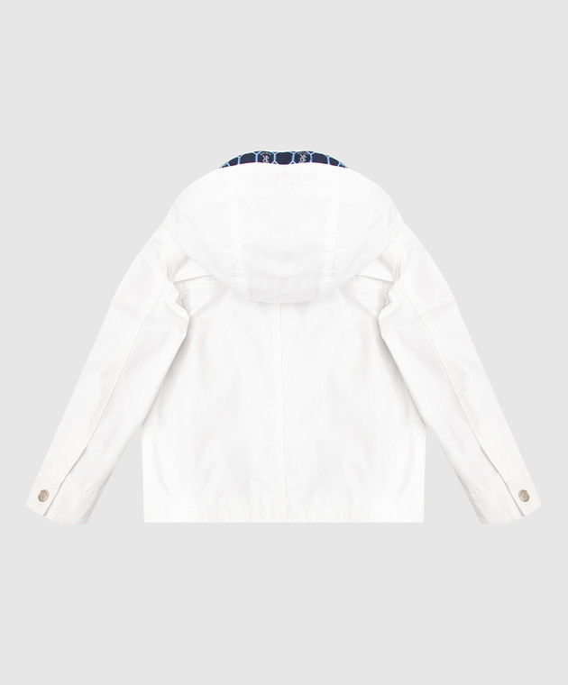 Stefano Ricci Детская белая куртка YAJ7200050TEM001 изображение 2