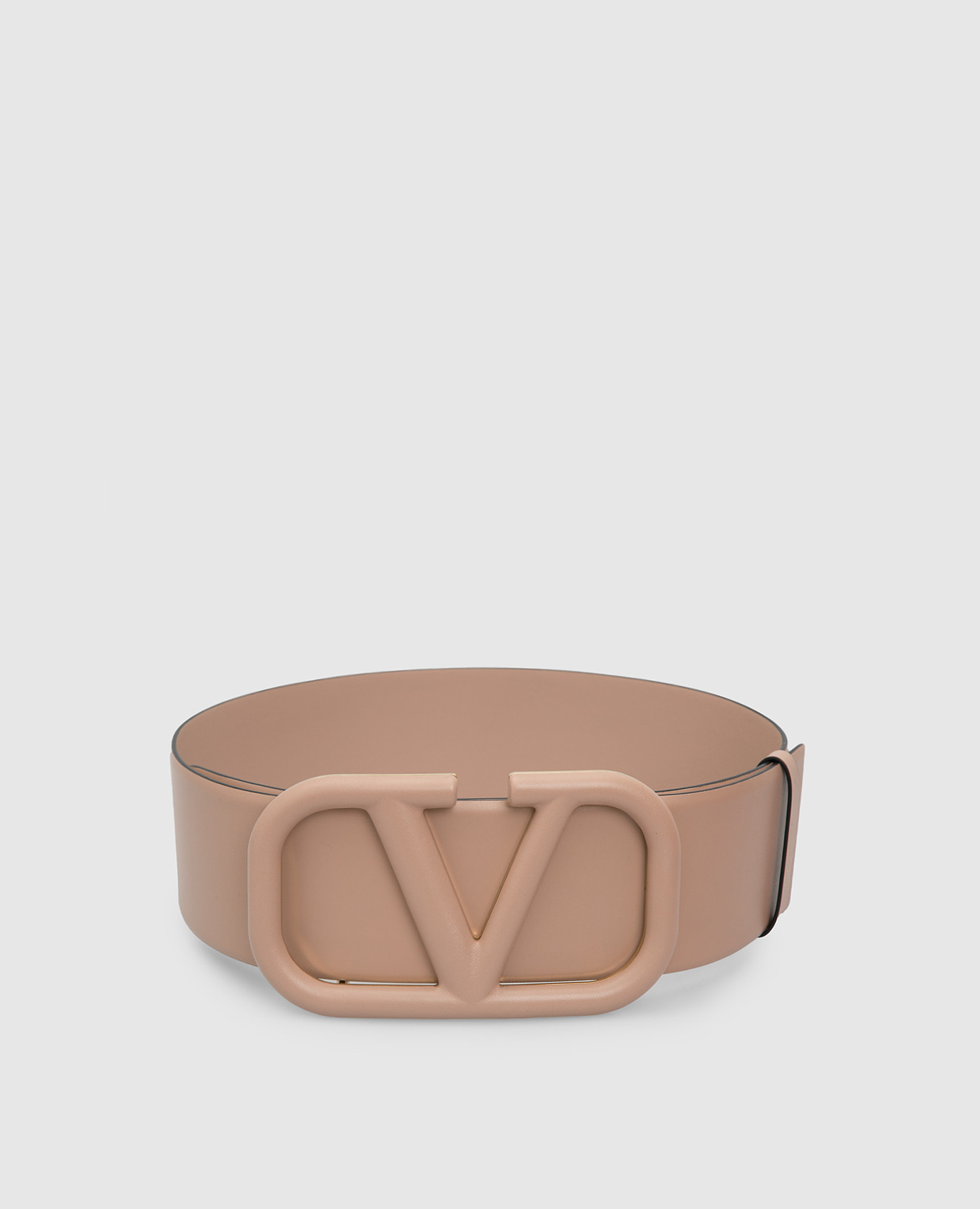 

Бежевый кожаный пояс Valentino, Ремни