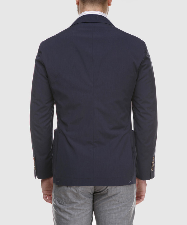 Brunello Cucinelli Темно-синий пиджак MD4027BND изображение 4