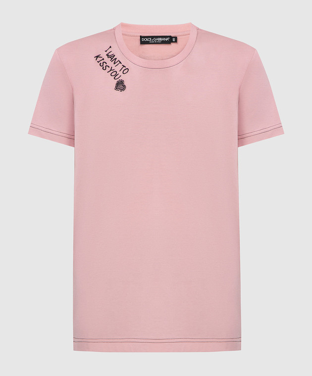 Dolce&Gabbana Розовая футболка F8L61ZG7XCM