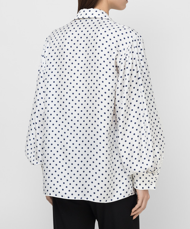 Lanvin Белая блуза из шелка RWTO601I4839 изображение 4