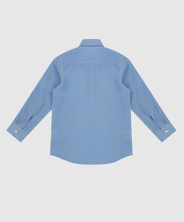 Stefano Ricci Детская шелковая рубашка в узор YC004196SL1850 изображение 2