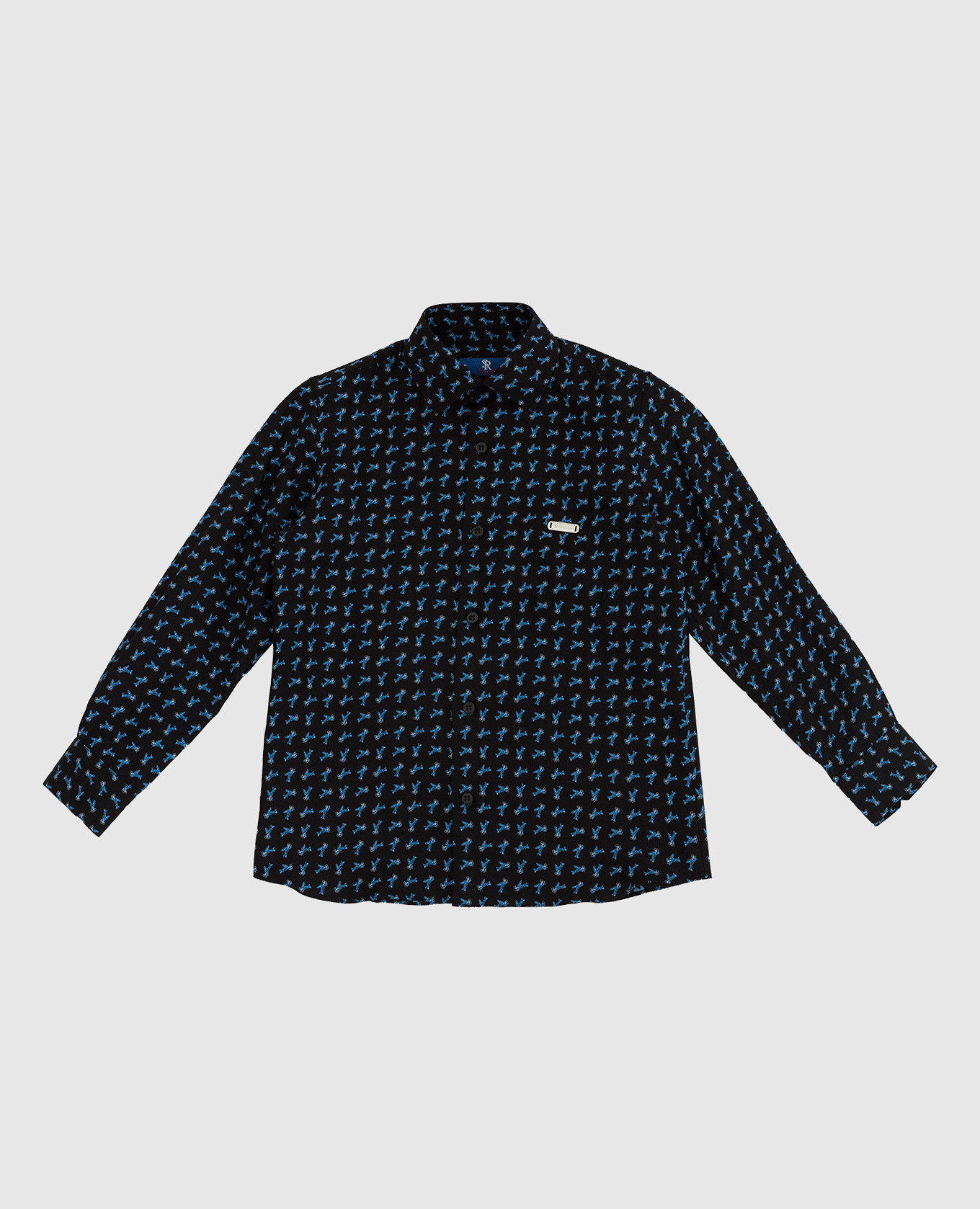 Children's silk shirt in a pattern