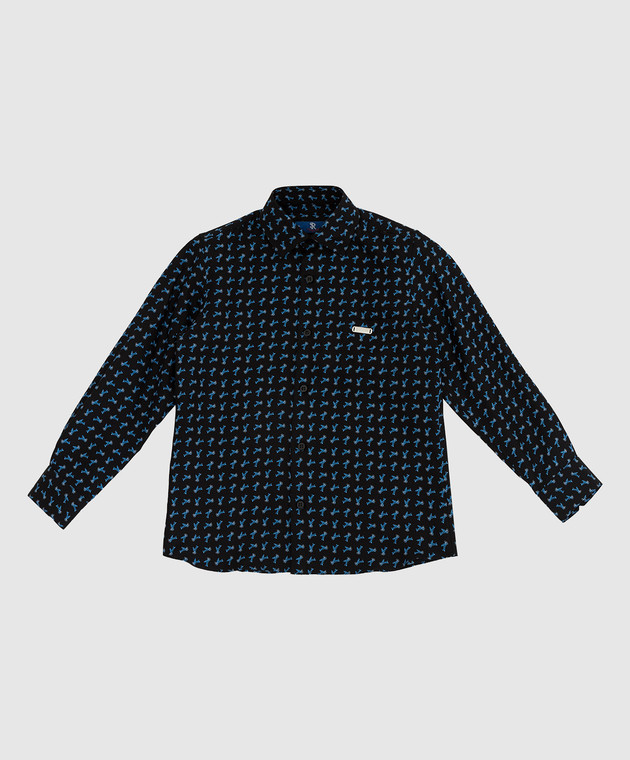 Stefano Ricci Children's silk shirt in a pattern YC003203NG500